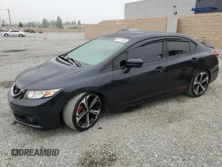 2015 Honda Civic Sedan Si with VIN 2HGFB6E56FH708397, listed as a Copart auction lot 53377305 with 112,385 mi miles and Clean Title. Bid and sale history available at carsss.com. Image 1.