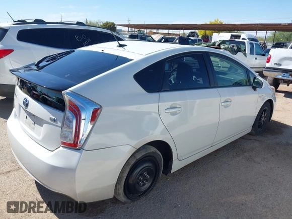 2014 Toyota Prius Four with VIN JTDKN3DU7E0386397, listed as a IAAI auction lot 42004337 with 288,370 mi miles. Bid and sale history available at carsss.com. Image 4.