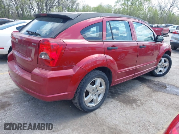 2007 Dodge Caliber SXT with VIN 1B3HB48B87D558516, listed as a IAAI auction lot 42004401 with 217,733 mi miles and . Bid and sale history available at DreamBid. Image 4.