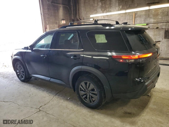 2023 Nissan Pathfinder SV with VIN 5N1DR3BD2PC269694, listed as a Copart auction lot 48601605 with 33,232 mi miles and Salvage Title. Bid and sale history available at carsss.com. Image 2.