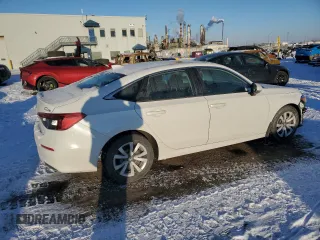 2022 Honda Civic Sedan LX with VIN 2HGFE2F23NH130441, listed as a Copart auction lot 42680405 with 60,987 mi miles and Salvage Title. Bid and sale history available at carsss.com. Image 3.