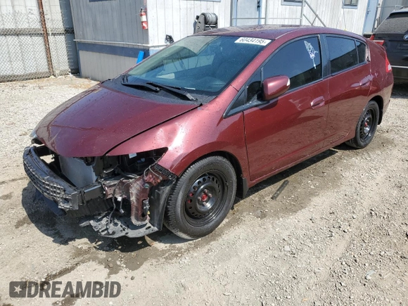 2011 Honda Insight EX with VIN JHMZE2H75BS011216, listed as a Copart auction lot 60434195 with 108,288 mi miles and Salvage title. Bid and sale history available at DreamBid. Image 1.