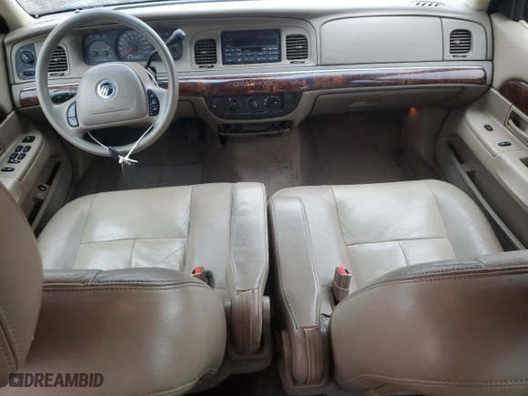 2004 Mercury Grand Marquis GS with VIN 2MEFM74W34X649223, listed as a Copart auction lot 51854155 with 124,398 mi miles and Salvage Title. Bid and sale history available at carsss.com. Image 8.