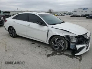 2024 Hyundai Elantra Limited with VIN KMHLP4DG9RU661275, listed as a Copart auction lot 47456335 with 11,501 mi miles and Salvage Title. Bid and sale history available at DreamBid. Image 4.