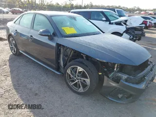 2021 Audi A4 S line Premium Plus with VIN WAUEAAF4XMA042952, listed as a IAAI auction lot 41706431 with 42,359 mi miles and . Bid and sale history available at DreamBid. Image 1.