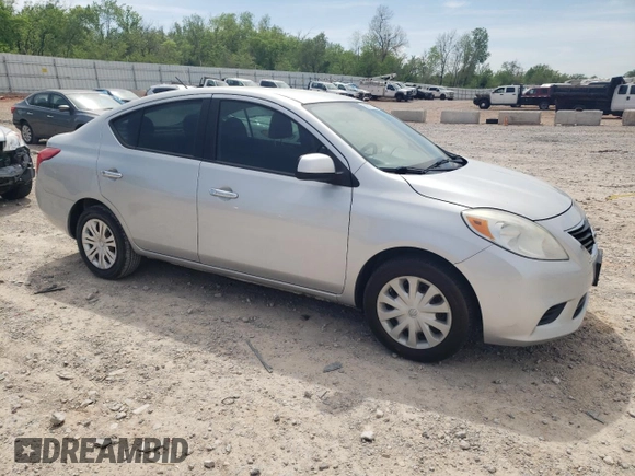 2012 Nissan Versa SV with VIN 3N1CN7AP2CL806371, listed as a Copart auction lot 53617745 with 107,198 mi miles and Clean Title. Bid and sale history available at carsss.com. Image 4.
