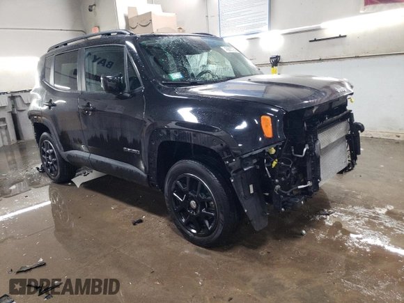 2020 Jeep Renegade Latitude with VIN ZACNJBBB4LPL11360, listed as a Copart auction lot 45865725 with 16,656 mi miles and Salvage title. Bid and sale history available at DreamBid. Image 4.