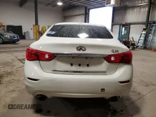 2017 Infiniti Q50 Signature Edition with VIN JN1EV7AP8HM742195, listed as a Copart auction lot 85845844 with 129,570 mi miles and Salvage title. Bid and sale history available at DreamBid. Image 6.