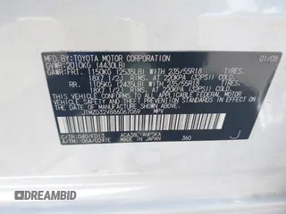 2008 Toyota RAV4 Sport with VIN JTMZD32V886067069, listed as a IAAI auction lot 42574256 with 233,799 mi miles and . Bid and sale history available at DreamBid. Image 9.