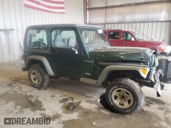 2000 Jeep Wrangler SE with VIN 1J4FA29P0YP773020, listed as a Copart auction lot 49478865 with 106,414 mi miles and Clean Title. Bid and sale history available at carsss.com. Image 4.