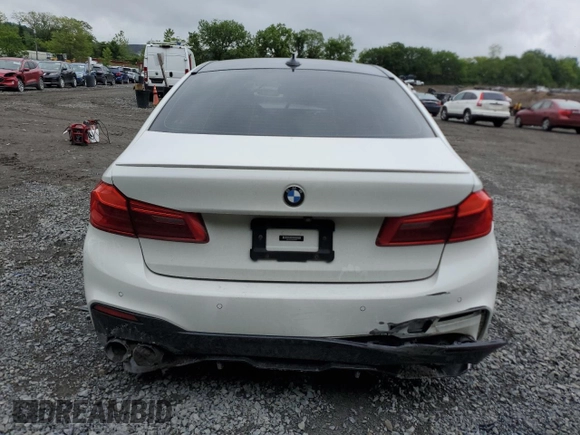 2019 BMW 5 Series M550i xDrive with VIN WBAJB9C54KB288569, listed as a Copart auction lot 58707235 with Not provided miles and Salvage title. Bid and sale history available at DreamBid. Image 6.