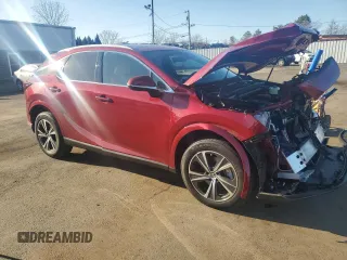 2025 Lexus RX with VIN 2T2BBMCAXSC067451, listed as a Copart auction lot 48842315 with 3,833 mi miles and Salvage Title. Bid and sale history available at carsss.com. Image 4.