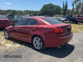 2006 Lexus IS 350 with VIN JTHBE262165001506, listed as a Copart auction lot 55529355 with 213,188 mi miles and Clean Title. Bid and sale history available at DreamBid. Image 3.