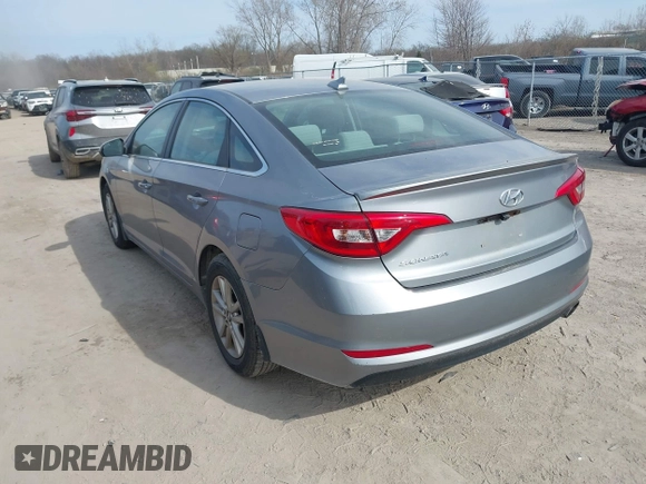 2015 Hyundai Sonata 2.4L SE with VIN 5NPE24AF8FH214899, listed as a IAAI auction lot 42056089 with 76,621 mi miles. Bid and sale history available at carsss.com. Image 3.