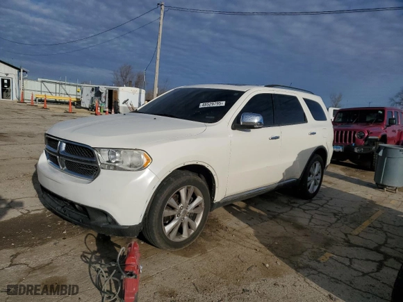 2011 Dodge Durango Crew with VIN 1D4SE4GT1BC705136, listed as a Copart auction lot 48529795 with 162,843 mi miles and Salvage Title. Bid and sale history available at carsss.com. Image 1.