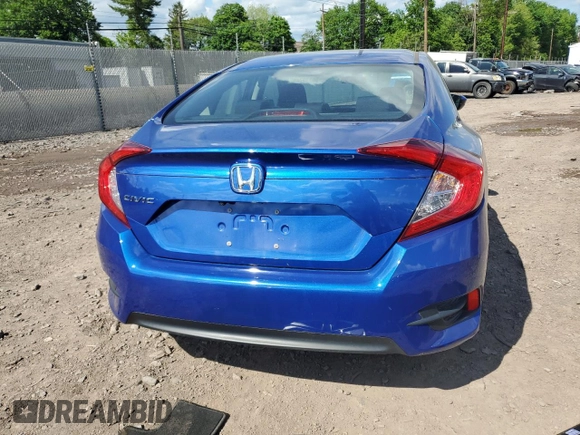 2018 Honda Civic LX with VIN 2HGFC2F57JH607611, listed as a Copart auction lot 56110745 with 39,572 mi miles and Salvage Title. Bid and sale history available at DreamBid. Image 6.