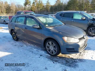 2016 Volkswagen Golf SportWagen TSI S with VIN 3VWC17AU4GM523143, listed as a IAAI auction lot 41181092 with 95,604 mi miles. Bid and sale history available at carsss.com. Image 1.