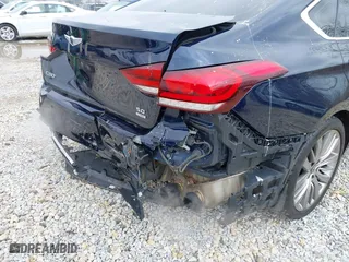2018 Genesis G80 5.0L Ultimate with VIN KMHGN4JF1JU265669, listed as a IAAI auction lot 41919898 with 54,198 mi miles. Bid and sale history available at carsss.com. Image 17.