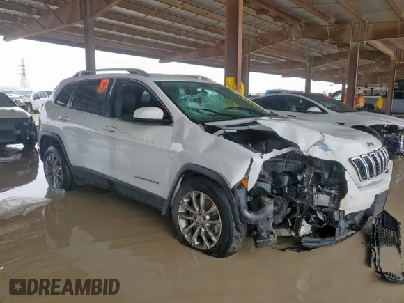 2020 Jeep Cherokee Lux with VIN 1C4PJLLX8LD525066, listed as a Copart auction lot 59350035 with 53,640 mi miles and Salvage title. Bid and sale history available at DreamBid. Image 4.