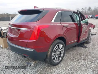 2017 Cadillac XT5 Premium Luxury AWD with VIN 1GYKNERS6HZ297417, listed as a IAAI auction lot 41600193 with 1 mi miles. Bid and sale history available at carsss.com. Image 4.