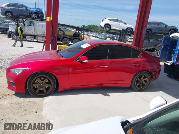 2022 Infiniti Q50 Luxe z VIN JN1EV7BP0NM310534, wystawiony jako IAAI lot #41588987 z przebiegiem 50 949 mil mil oraz . Historia ofert i sprzedaży dostępna na DreamBid. Obrazek 15.