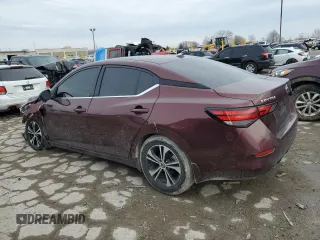 2021 Nissan Sentra SV with VIN 3N1AB8CV6MY212209, listed as a Copart auction lot 46394695 with 28,470 mi miles and Salvage Title. Bid and sale history available at carsss.com. Image 2.