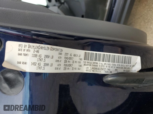 2006 Jeep Grand Cherokee Laredo with VIN 1J4HS48N36C254727, listed as a Copart auction lot 85730814 with 154,404 mi miles and Salvage Title. Bid and sale history available at carsss.com. Image 14.