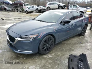2021 Mazda 6 Carbon Edition with VIN JM1GL1WY9M1616420, listed as a Copart auction lot 41511095 with 50,236 mi miles and Salvage Title. Bid and sale history available at DreamBid. Image 1.