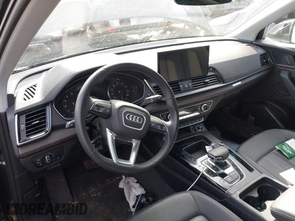 2023 Audi Q5 S line Premium with VIN WA1GAAFY0P2137785, listed as a IAAI auction lot 41453723 with 1 mi miles. Bid and sale history available at carsss.com. Image 20.