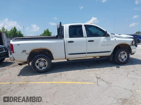 2005 Dodge 2500 SLT with VIN 3D7KS28C75G741624, listed as a IAAI auction lot 42435628 with 309,649 mi miles and . Bid and sale history available at DreamBid. Image 13.