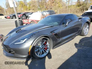 2017 Chevrolet Corvette Z06 3LZ with VIN 1G1YU2D60H5604768, listed as a Copart auction lot 77323684 with 0 mi miles and Non Repairable. Bid and sale history available at carsss.com. Image 1.