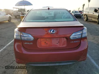 2010 Lexus HS 250h with VIN JTHBB1BA3A2024716, listed as a Copart auction lot 83153184 with 101,598 mi miles and Salvage Title. Bid and sale history available at DreamBid. Image 6.