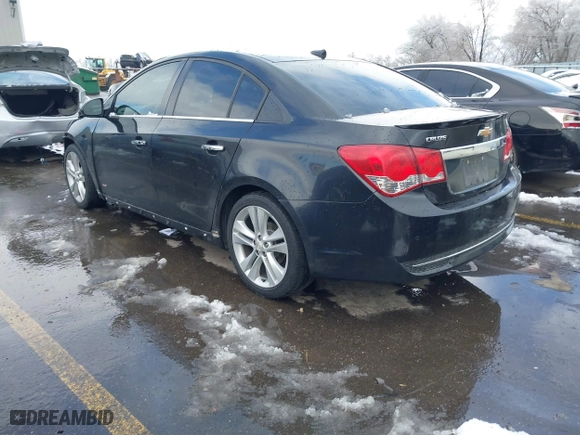 2012 Chevrolet Cruze LTZ with VIN 1G1PH5SC5C7309169, listed as a IAAI auction lot 41818551 with 158,837 mi miles. Bid and sale history available at carsss.com. Image 3.