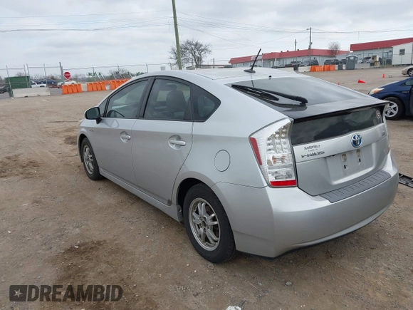 2011 Toyota Prius I with VIN JTDKN3DU4B0322894, listed as a IAAI auction lot 41806593 with 184,261 mi miles. Bid and sale history available at carsss.com. Image 3.