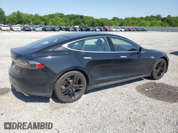 2016 Tesla Model S 70 with VIN 5YJSA1E17GF123934, listed as a Copart auction lot 55202865 with 132,027 mi miles and Salvage title. Bid and sale history available at DreamBid. Image 3.