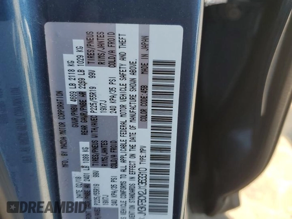2018 Mazda CX-5 Touring z VIN JM3KFBCM2J1363310, wystawiony jako Copart lot #58969135 z przebiegiem 86 831 mil mil oraz Szkoda całkowita • Salvage title. Historia ofert i sprzedaży dostępna na DreamBid. Obrazek 14.