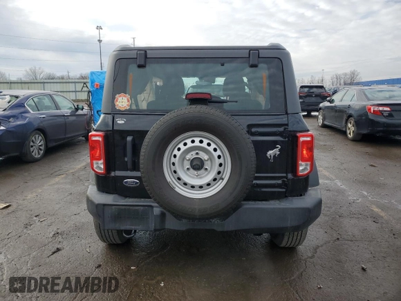 2022 Ford Bronco with VIN 1FMDE5AH1NLA90281, listed as a Copart auction lot 83901594 with 23,080 mi miles and Clean title. Bid and sale history available at DreamBid. Image 6.