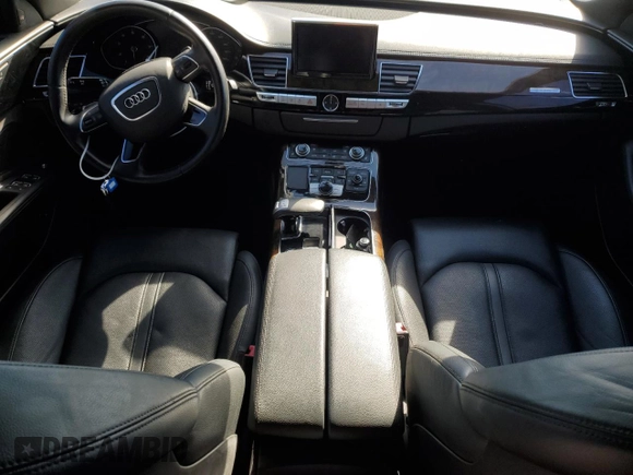 2015 Audi A8 3.0T z VIN WAU3GAFD8FN040523, wystawiony jako Copart lot #46317255 z przebiegiem Nie podano mil oraz Czysty tytuł • Clean title. Historia ofert i sprzedaży dostępna na DreamBid. Obrazek 8.