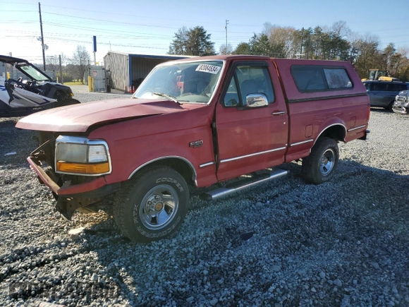 1994 Ford F-150 with VIN 1FTEF15H5RNA36131, listed as a Copart auction lot 82084534 with 93,828 mi miles and Salvage Title. Bid and sale history available at carsss.com. Image 1.