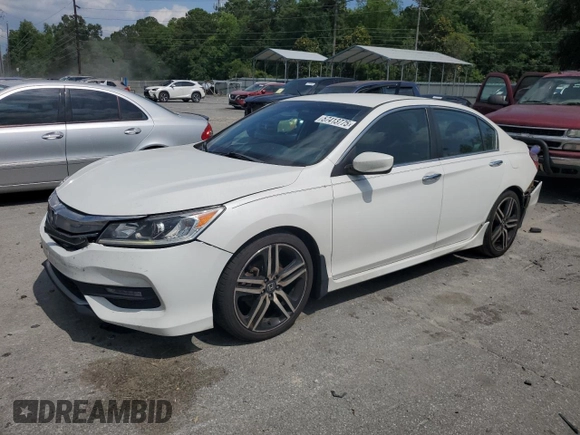 2016 Honda Accord Sport с VIN 1HGCR2F55GA024074, выставлен на аукционе Copart как лот 57413775 с пробегом 203 264 миль миль и Списание • Salvage title. История ставок и продаж доступна на DreamBid. Изображение 1.