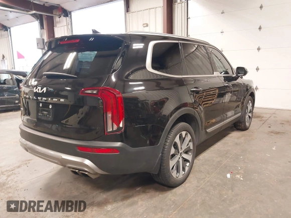 2022 Kia Telluride S with VIN 5XYP6DHC8NG281257, listed as a IAAI auction lot 41861781 with 43,905 mi miles and . Bid and sale history available at DreamBid. Image 4.