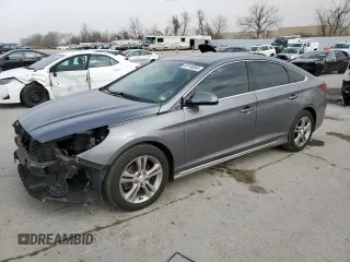 2018 Hyundai Sonata SEL with VIN 5NPE34AF8JH727138, listed as a Copart auction lot 48195065 with 136,278 mi miles and Salvage Title. Bid and sale history available at carsss.com. Image 1.