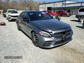 2020 Mercedes-Benz C with VIN 55SWF8DB1LU326641, listed as a Copart auction lot 47589655 with 37,255 mi miles and Salvage Title. Bid and sale history available at carsss.com. Image 10.
