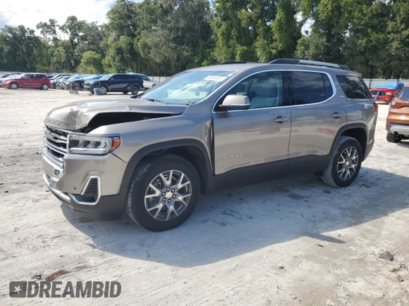 2022 GMC Acadia SLT with VIN 1GKKNMLS2NZ109694, listed as a Copart auction lot 69944824 with 19,606 mi miles and Salvage Title. Bid and sale history available at carsss.com. Image 1.