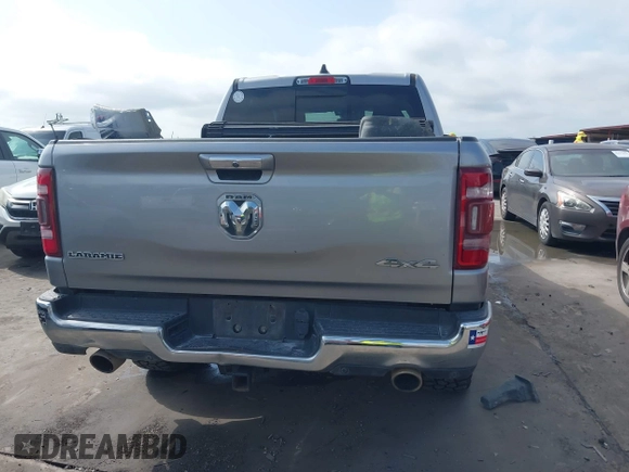 2019 Ram 1500 Laramie with VIN 1C6SRFJT8KN686506, listed as a IAAI auction lot 42499382 with 145,287 mi miles and . Bid and sale history available at DreamBid. Image 17.
