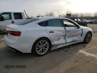 2021 Audi A5 Sportback Premium Plus z VIN WAUCBCF50MA020175, wystawiony jako Copart lot #41751465 z przebiegiem Nie podano mil oraz Szkoda całkowita • Salvage title. Historia ofert i sprzedaży dostępna na DreamBid. Obrazek 3.