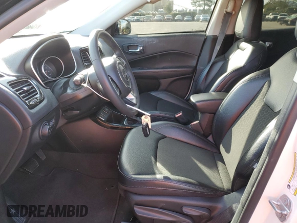 2021 Jeep Compass Altitude with VIN 3C4NJCBB5MT564013, listed as a Copart auction lot 46349225 with 36,561 mi miles and Salvage title. Bid and sale history available at DreamBid. Image 7.