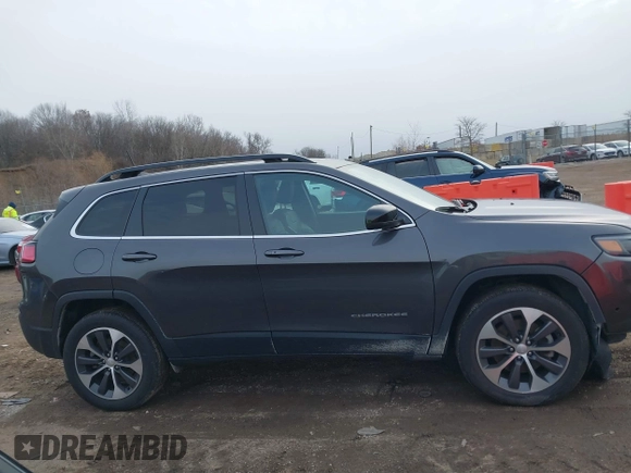 2022 Jeep Cherokee Limited with VIN 1C4PJMDX2ND501286, listed as a IAAI auction lot 41196619 with 54,975 mi miles and . Bid and sale history available at DreamBid. Image 13.