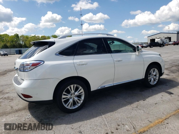 2011 Lexus RX 450h with VIN JTJBC1BA3B2420951, listed as a Copart auction lot 54869515 with 128,716 mi miles and Salvage Title. Bid and sale history available at DreamBid. Image 3.
