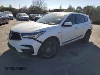 2019 Acura RDX w/A-Spec Pkg with VIN 5J8TC2H69KL021439, listed as a Copart auction lot 42203925 with 93,245 mi miles and Salvage Title. Bid and sale history available at carsss.com. Image 1.